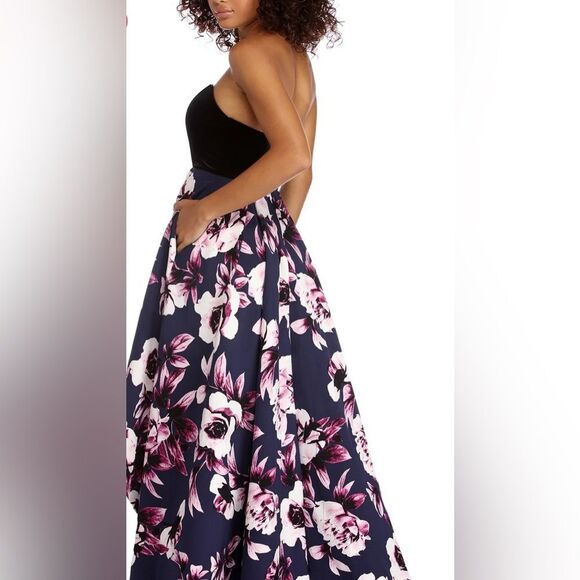 Speechless Strapless Cocktail Dress multicolor size 3 - Picture 2 of 13